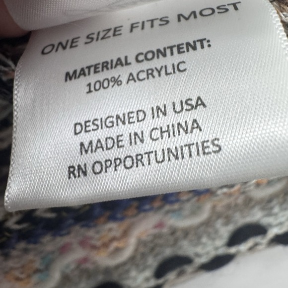 FASHION by MIRABEAU GIVING‎ SCARF Reclaimed Yarn Boho Hipster Style with Fringe - Picture 8 of 10